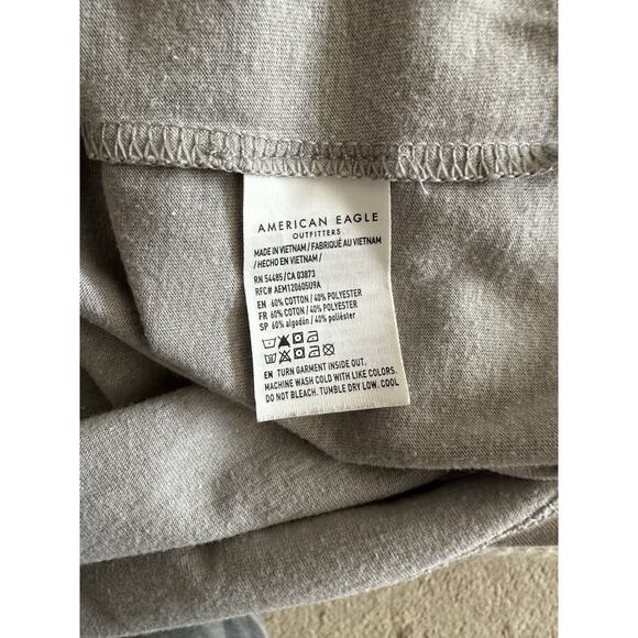 American Eagle Men's **Raglan T-Shirt** Blue Gray XXL NWOT - Picture 5 of 5